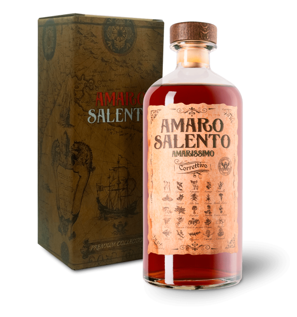 acquista amaro salento amarissimo premium con astuccio regalo