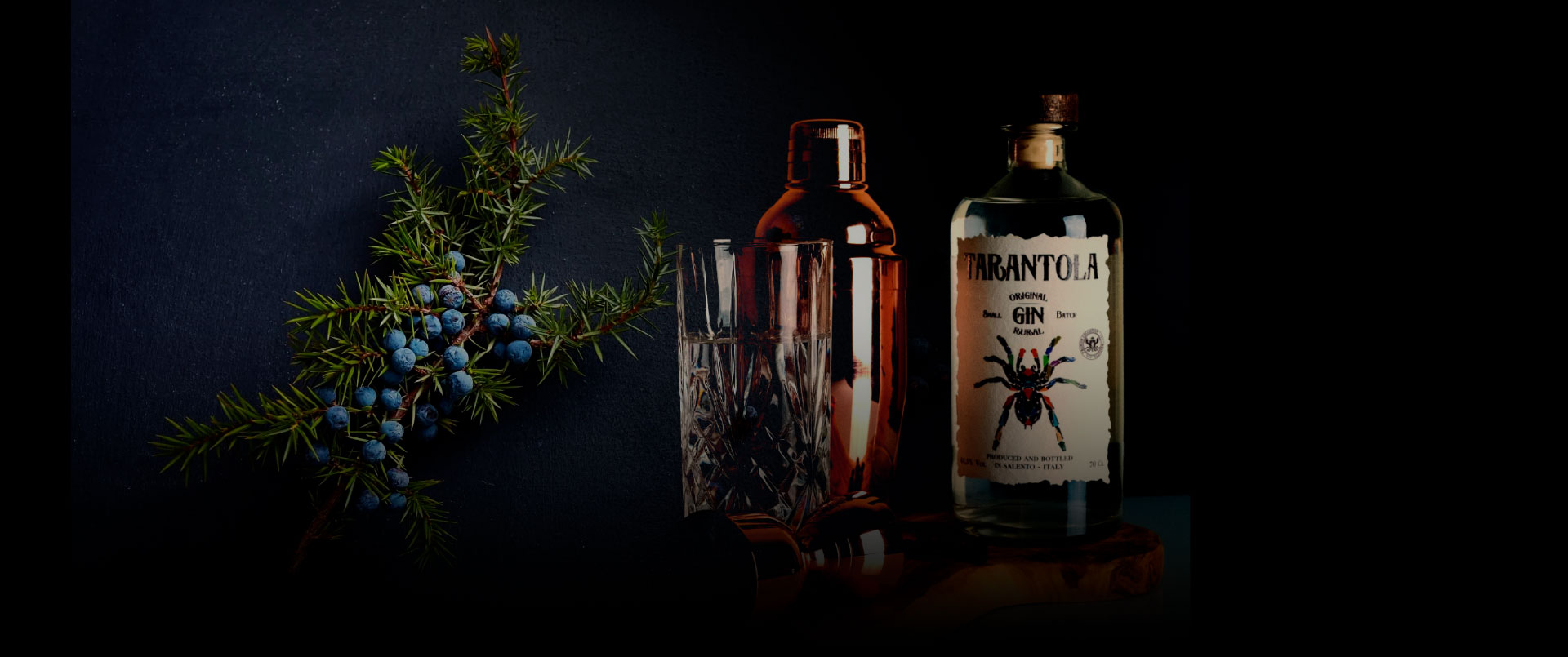 tarantola gin prodotto da amaro salento