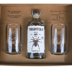 Cofanetto Regalo Tarantola Gin con due bicchieri